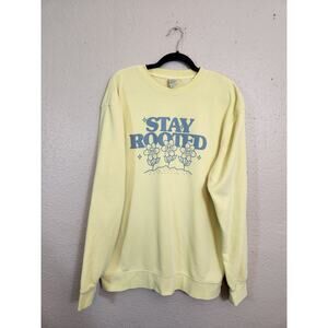 Independent‎ Women's Yellow Stay Rooted Long Sleeves Crewneck Sweatshirt Size L